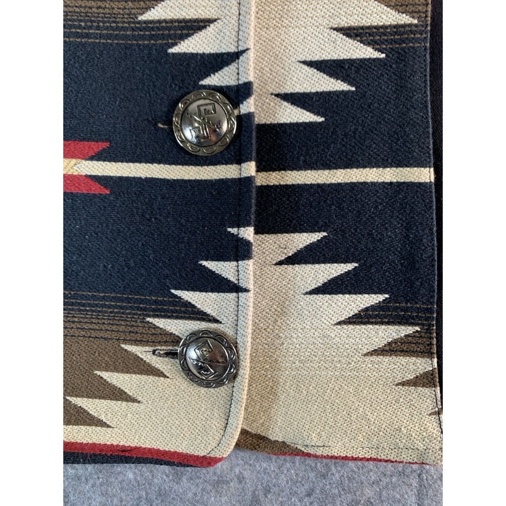 VTG Aura Womens Vest Aztec Size L‎ Made in USA - Picture 2 of 6